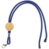 Шнурок для бейджа Tube Wood, синий