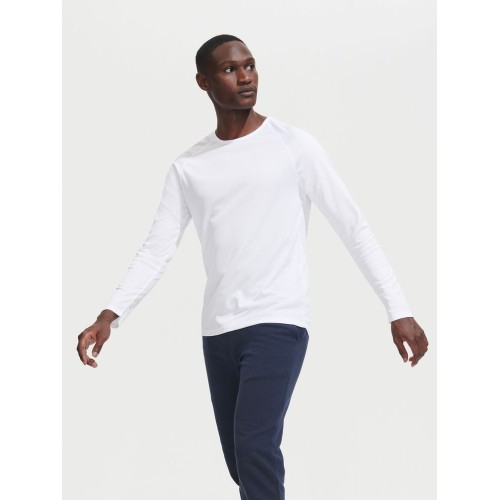 Футболка с длинным рукавом Sporty LSL Men, белая