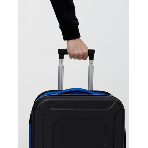 Чемодан Platta, черный с синим
