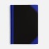 Блокнот Accenti, черный с синим