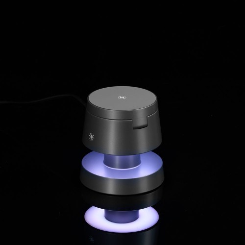 Станция беспроводной зарядки с подсветкой Lume, серая