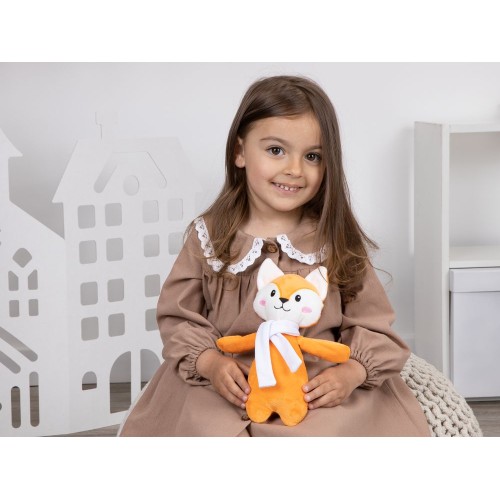 Мягкая игрушка Beastie Toys, лисенок с белым шарфом