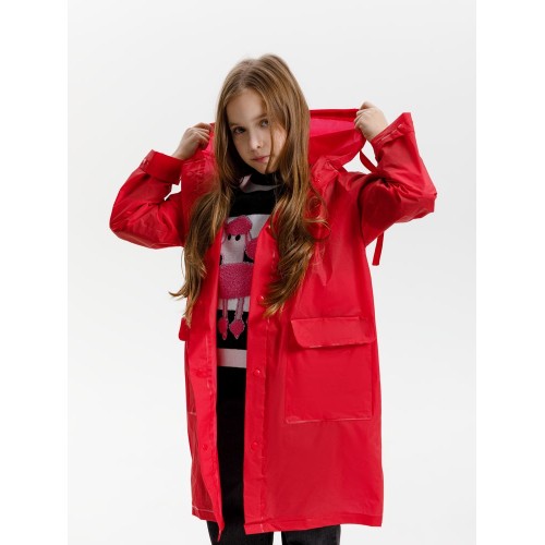 Дождевик детский RainDrop Kids, красный