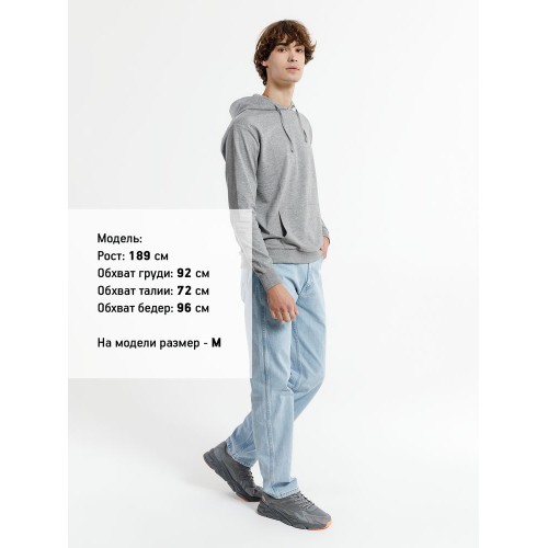 Худи унисекс Westray, серый меланж