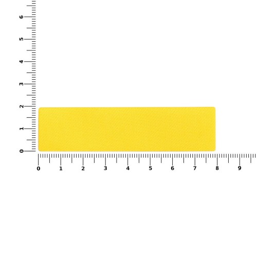 Наклейка тканевая Lunga, S, желтая