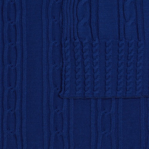 Плед Remitti, темно-синий (кобальт)