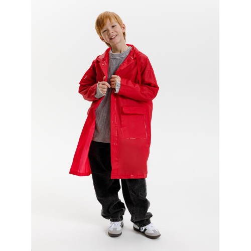 Дождевик детский RainDrop Kids, красный