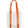 Шопер Clear Fest, прозрачный с оранжевыми ручками Шопер Clear Fest, прозрачный с оранжевыми ручками