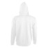 Толстовка мужская на молнии Soul Men 290 с контрастным капюшоном, белая