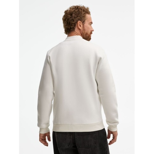 Бомбер унисекс Estado, молочно-белый