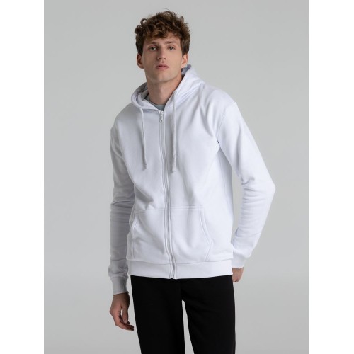 Толстовка на молнии с капюшоном Siverga Heavy 2.0, белая