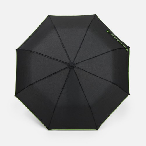 Зонт складной Edgeline, зеленое яблоко