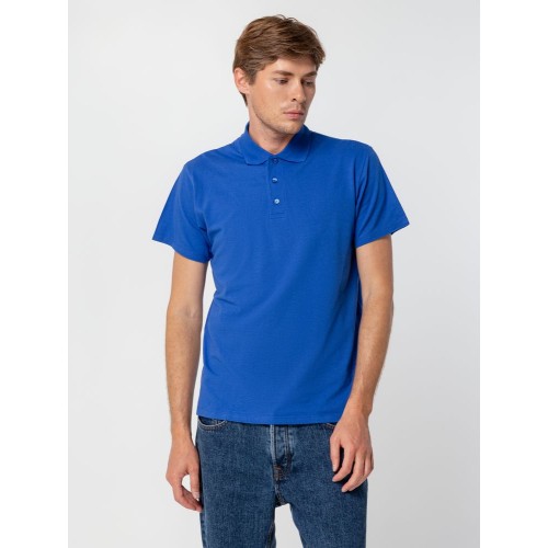Рубашка поло мужская Summer 170, ярко-синяя (royal)