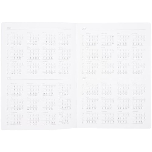 Ежедневник Nebraska Flex, недатированный, бордовый с серебристым