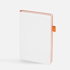 Ежедневник White Shall, недатированный, бело-оранжевый