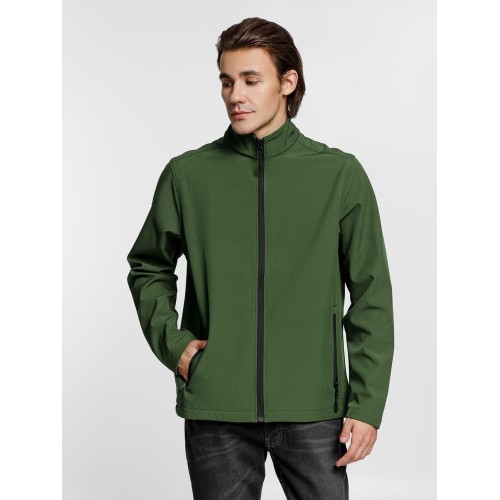 Куртка софтшелл мужская Race Men, темно-зеленая