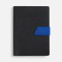 Ежедневник Boom, недатированный, черный с ярко-синий
