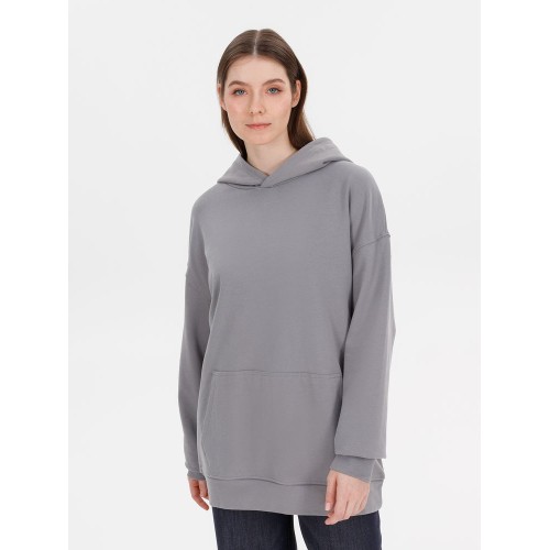 Худи оверсайз унисекс Outshine, серое