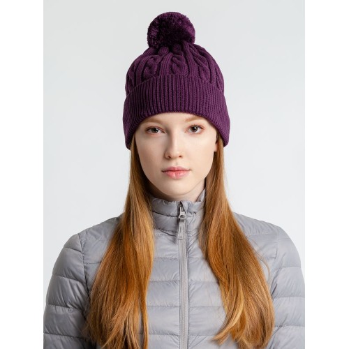 Шапка Heat Trick, баклажановая