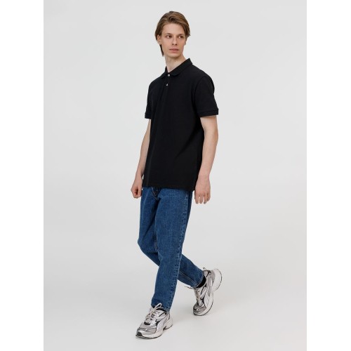 Рубашка поло унисекс Pacific, черная