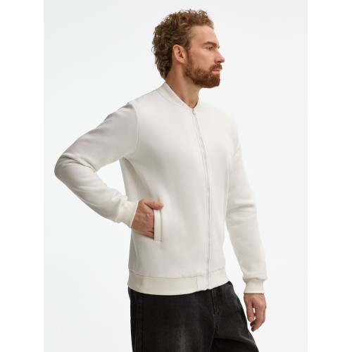 Бомбер унисекс Estado, молочно-белый