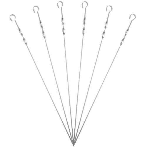 Набор шампуров в чехле Long Bower, серый