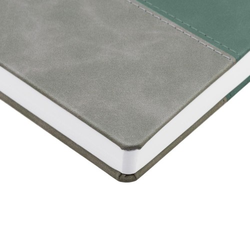 Ежедневник Horizon, недатированный, серый с зеленым