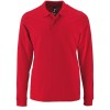 Рубашка поло мужская с длинным рукавом Perfect LSL Men, красная Рубашка поло мужская с длинным рукавом Perfect LSL Men, красная