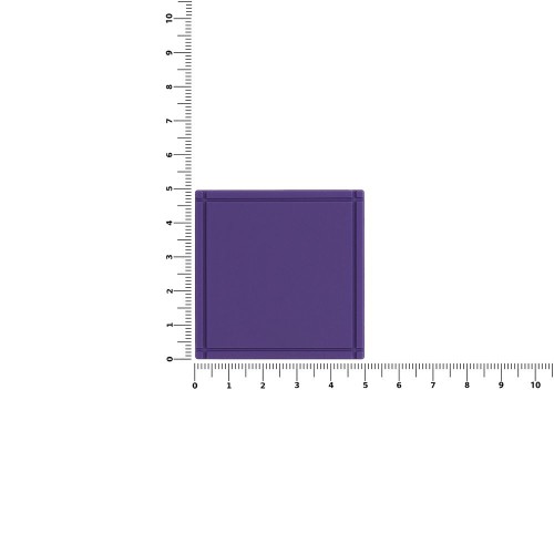 Лейбл из ПВХ Dzeta, L, фиолетовый