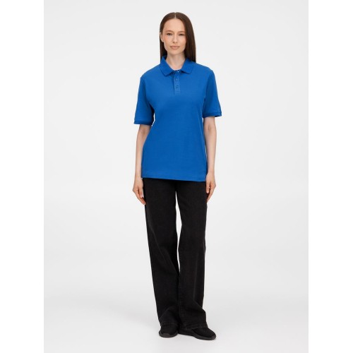 Рубашка поло унисекс Upswing, ярко-синяя