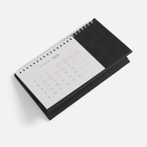 Календарь настольный Brand, черный