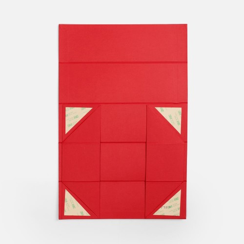 Коробка складная под бутылку Color Jacket Fold, красная