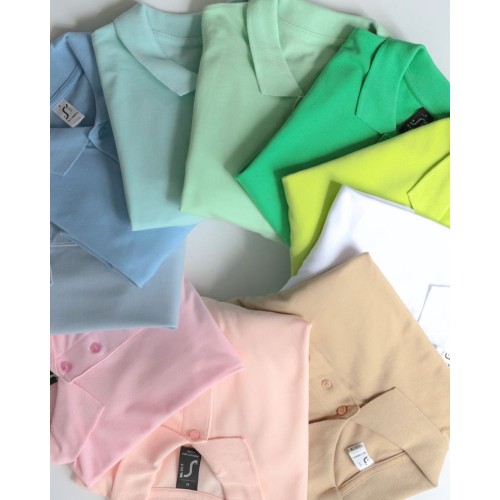 Рубашка поло мужская Summer 170, зеленое яблоко