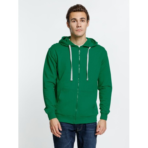 Толстовка на молнии с капюшоном Siverga, зеленая