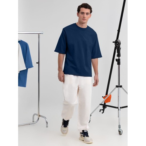 Футболка оверсайз унисекс Kosmos 2.0, темно-синяя