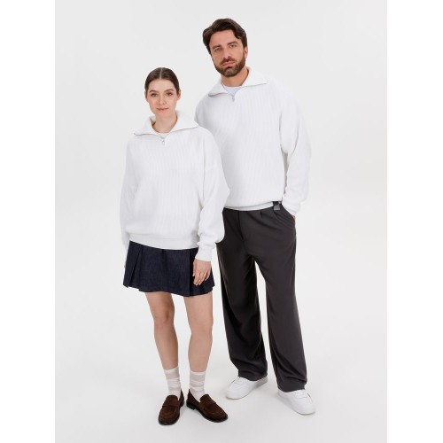 Джемпер Siluetti Birne, молочно-белый