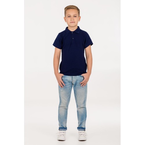 Рубашка поло детская Virma Kids, темно-синяя