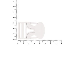 Застежка-пряжка односторонняя Triden, белый