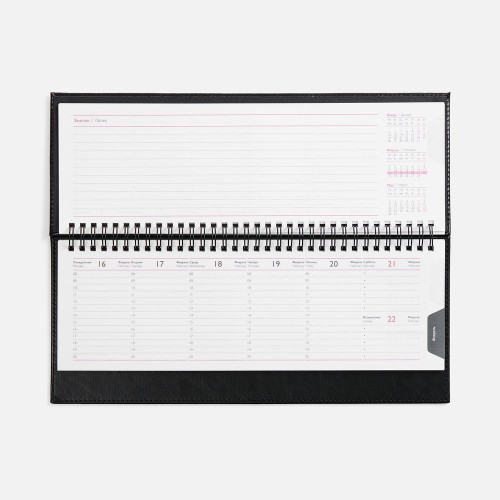 Планинг Faro, датированный, черный