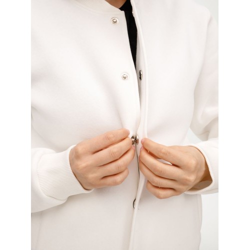 Бомбер унисекс AtmosWear, молочно-белый