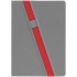 Ежедневник Rubikon на заказ, недатированный серо-красный