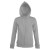 Толстовка женская на молнии с капюшоном Seven Women, серый меланж Толстовка женская на молнии с капюшоном Seven Women, серый меланж
