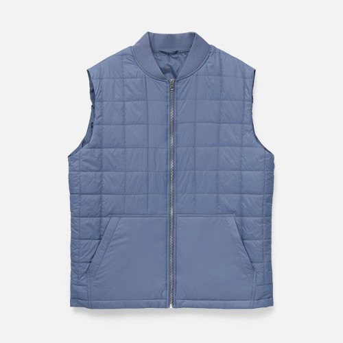 Жилет унисекс Warmbridge, синий (джинс)