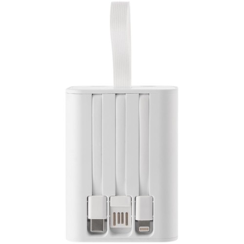 Аккумулятор с быстрой зарядкой Trellis Quick 10000 мАч, белый