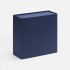 Коробка складная Quadra Fold, темно-синяя