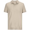 Рубашка поло унисекс Pacific, бежевая (льняная) Рубашка поло унисекс Pacific, бежевая (льняная)