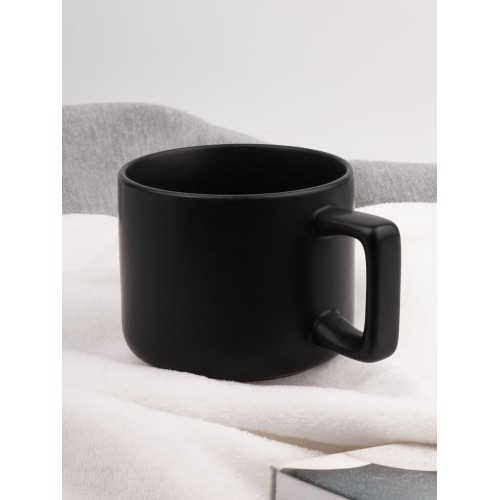 Чашка Jumbo в коробке матовая, черная