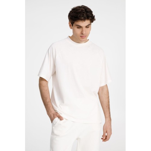 Футболка унисекс оверсайз T2, молочно-белая