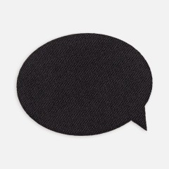 Наклейка тканевая Lunga Bubble, M, черная