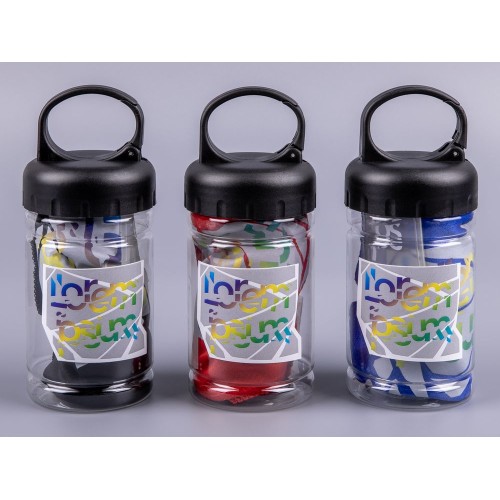 Охлаждающее полотенце Frio Mio в бутылке, синее